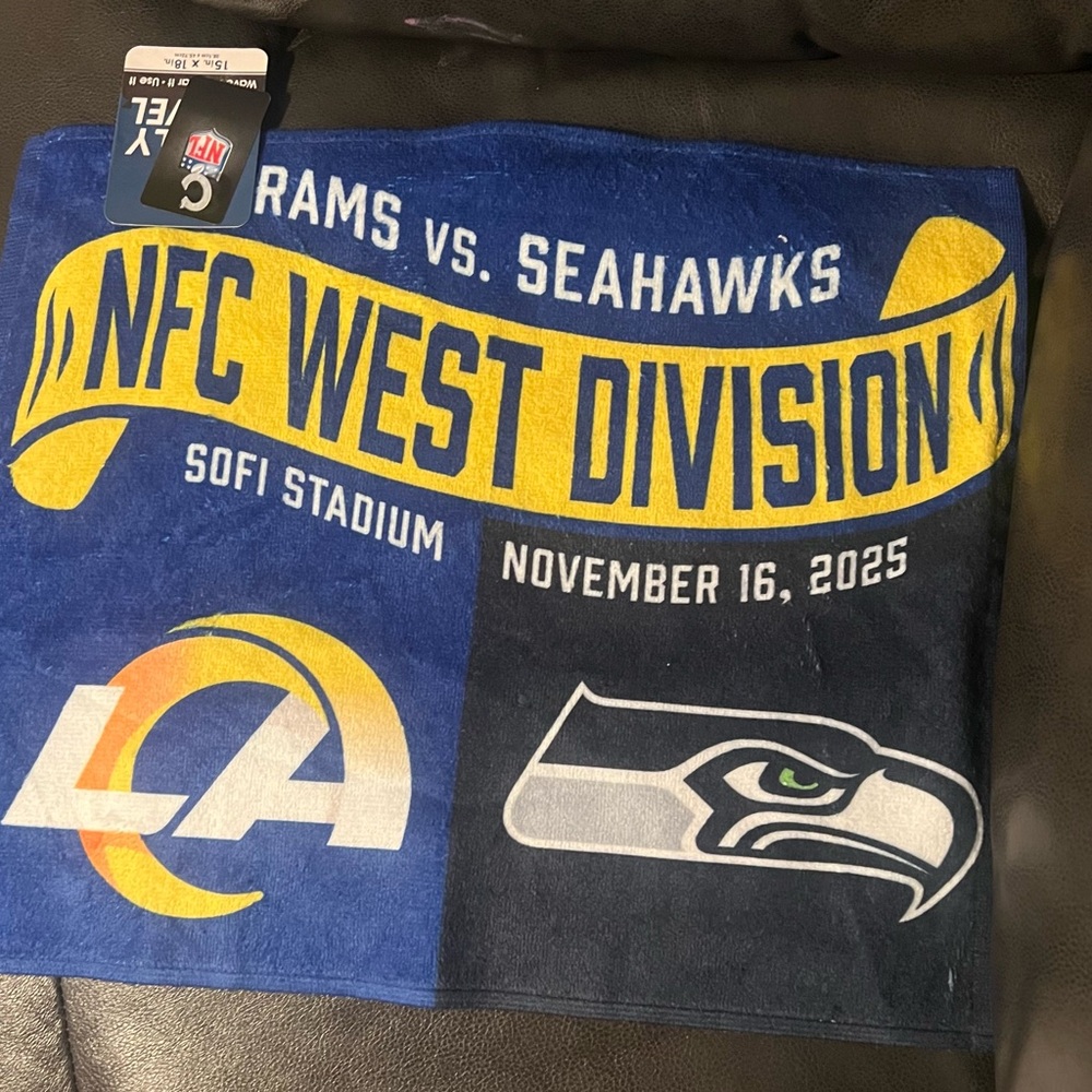 NFL NFC West Division Blue and Yellow Towel